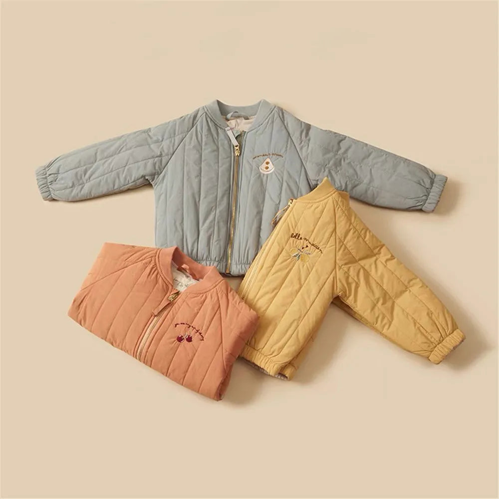 Cotton Winter Jacket with Embroidery