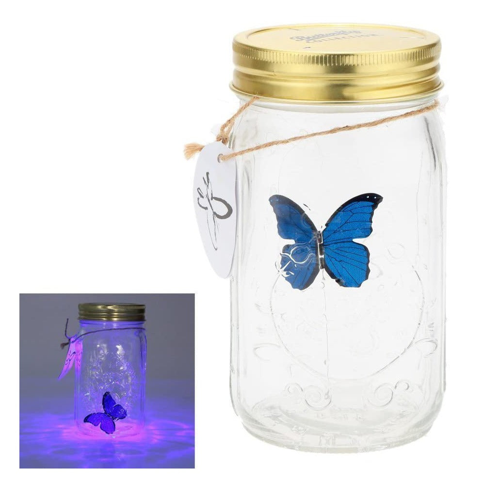 Creative Gift Super Butterfly Creative Simulation Butterfly Glass Decorative Butterfly Jar