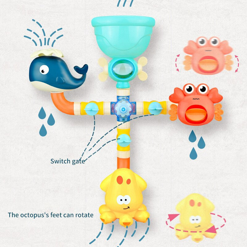 Bath Buddies™ - Bad Fun with Splashing Friends - Fountain for Bath Toys