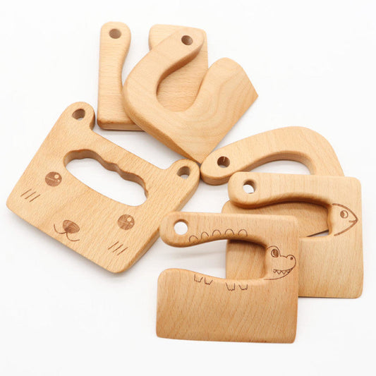 Safe Montessori Wooden Knife for Kids