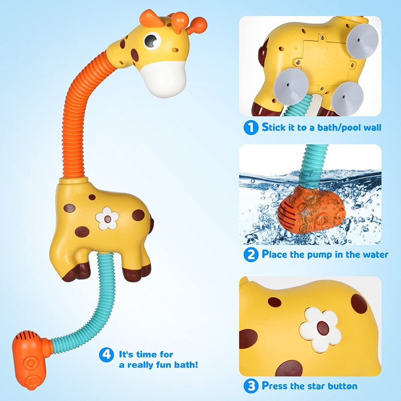 Bath Giraffe™ - Giraffe Bath Toy - Shower Head for Bathtub