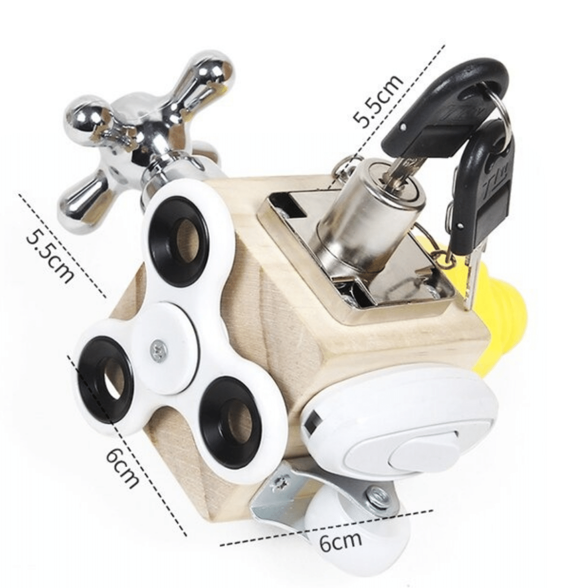 Woods™ - Activity Cube | Develop Your Dexterity