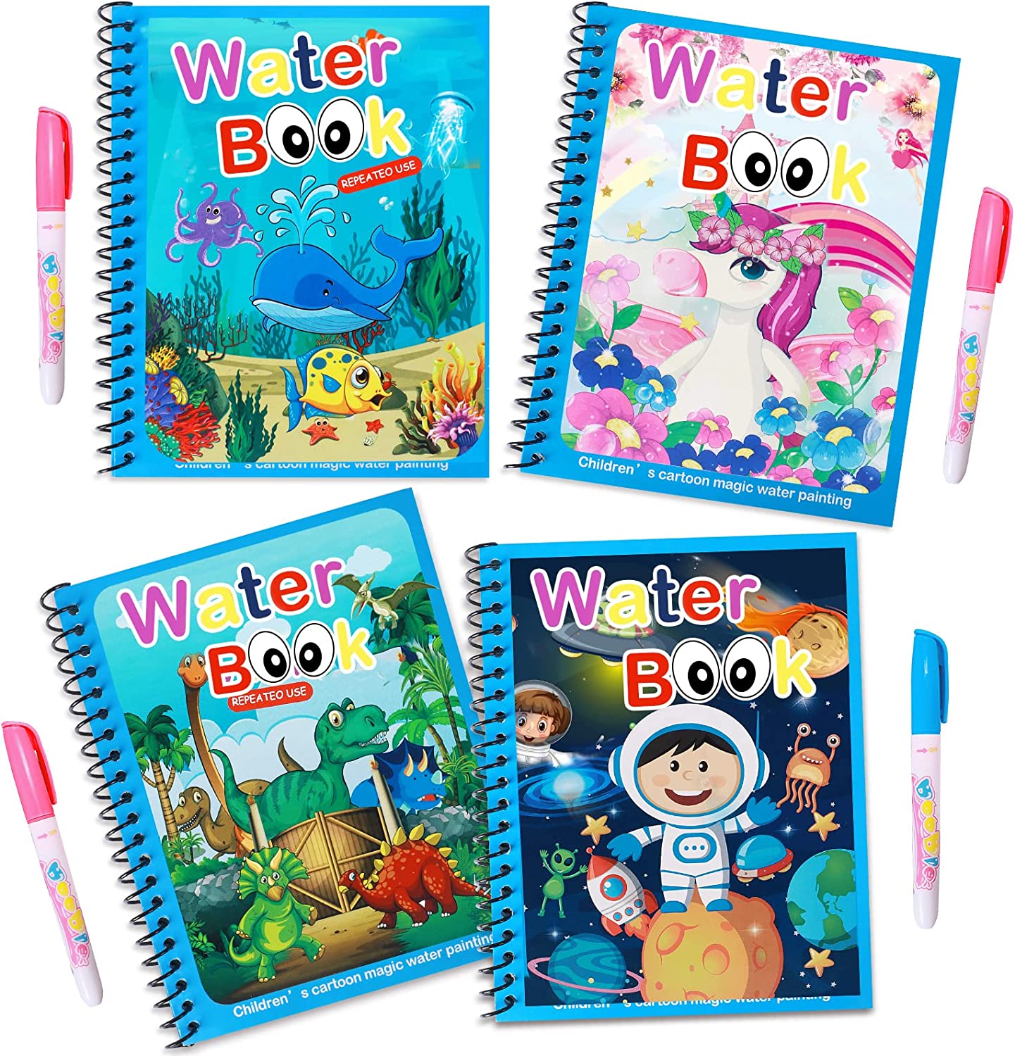 Magic Water Book™ - Bring the Drawing to Life - Coloring Book