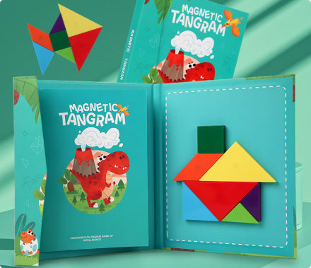 Woods™ - Encourage logical thinking - Wooden tangram puzzle