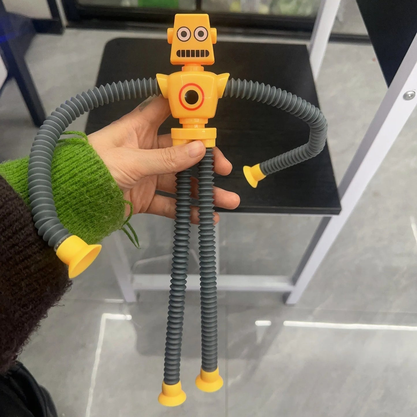 DIY Telescopic Pop Tube Giraffe Sensory Toys Kids Stress Relief Games Early Education Suction Cup Giraffe Playing Gifts