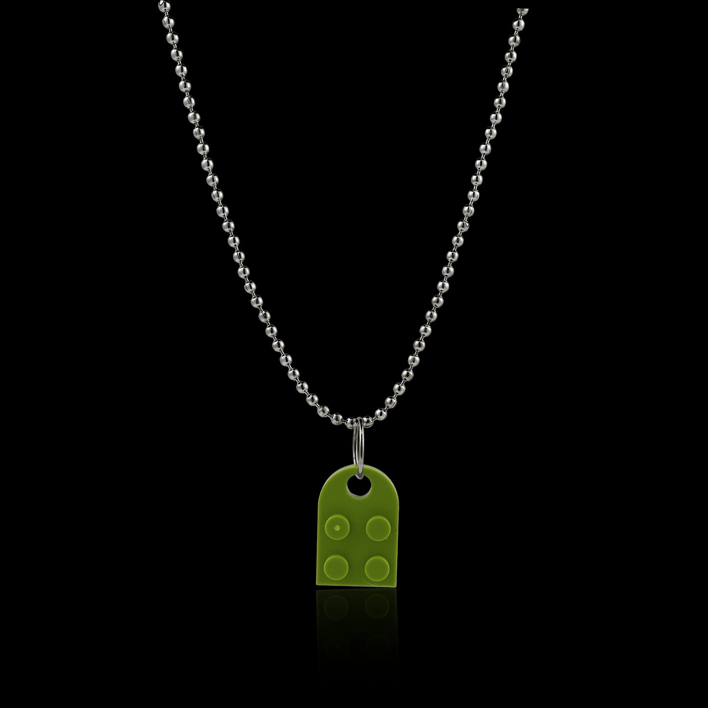 Couples Brick Heart Pendant Shaped Necklace for Friendship 2 Two Piece Jewelry Made with Lego Elements Valentine's Day Gift