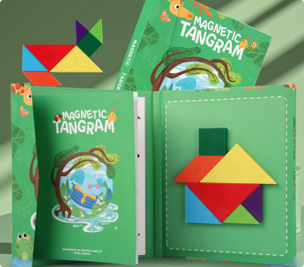 Woods™ - Encourage logical thinking - Wooden tangram puzzle