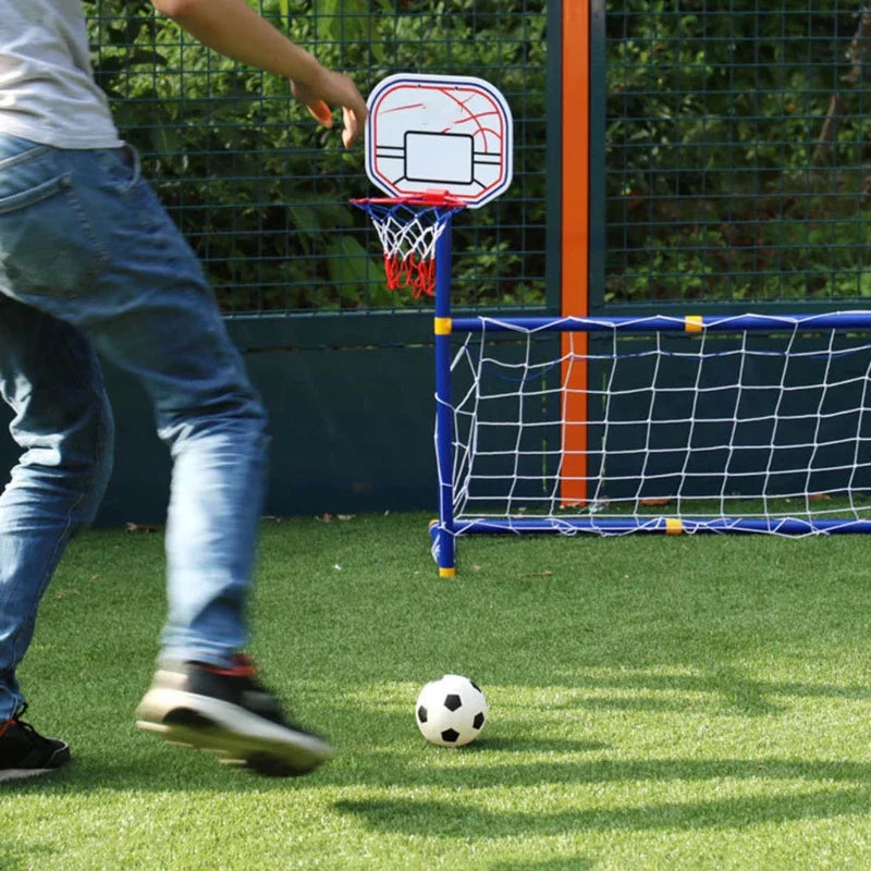 GoalMaster - 2-in-1 Football & Basketball Set for Kids
