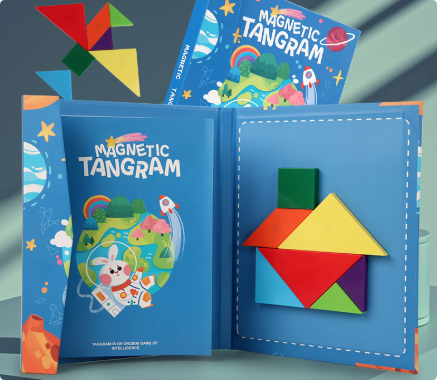 Woods™ - Encourage logical thinking - Wooden tangram puzzle