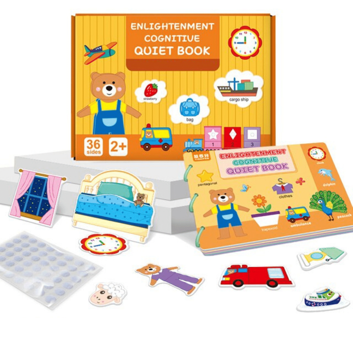 Quiet Book™ | Develop your child's cognitive abilities with this sticker book
