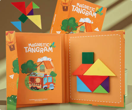 Woods™ - Encourage logical thinking - Wooden tangram puzzle
