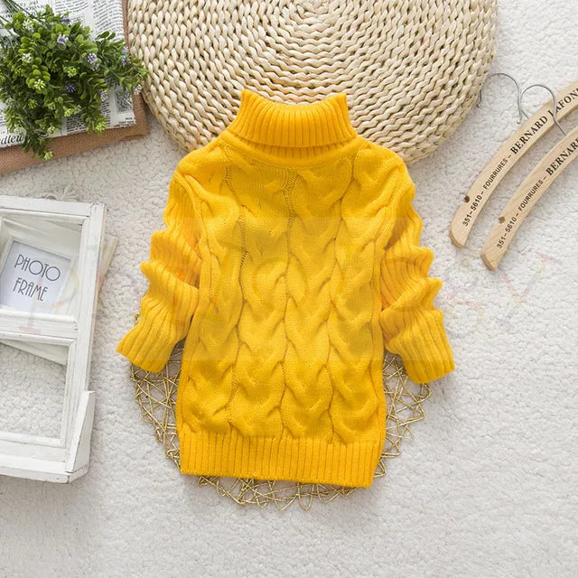 Mini Fashion™ - Knitted sweater with polo collar