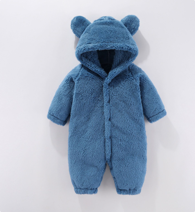 Mini Fashion™ - Fleece Romper - with hood
