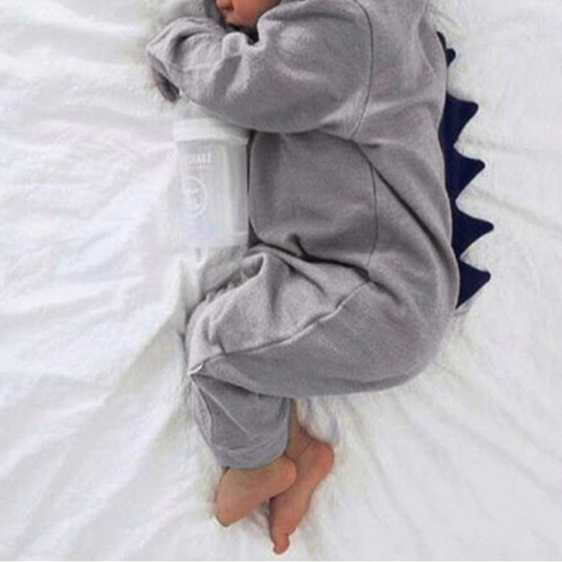 Hooded Dinosaur Baby Onesie