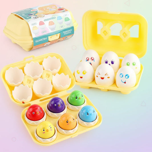 Montessori 3D Egg Sorting Puzzle Game for Kids