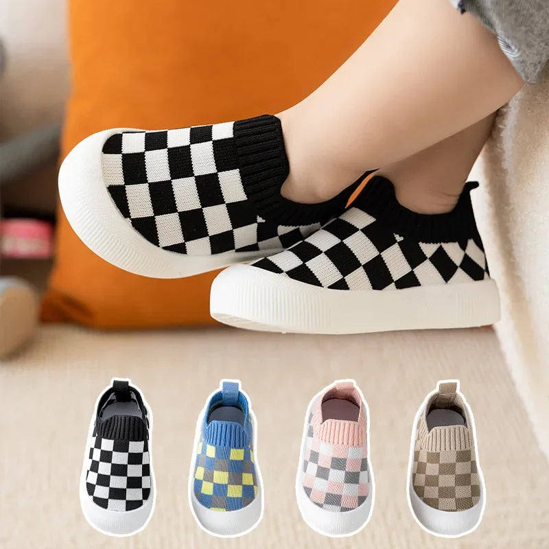 Mini Fashion™ - Block Pattern - Sleek Slip-On Shoe