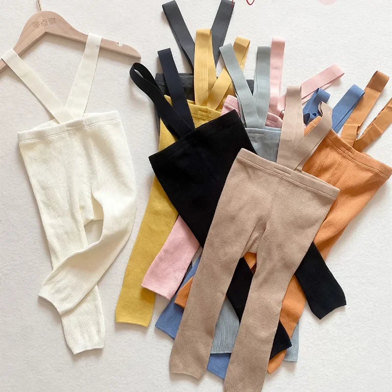 Mini Fashion™ - Soft & Comfortable - Children's Leggings with Suspenders
