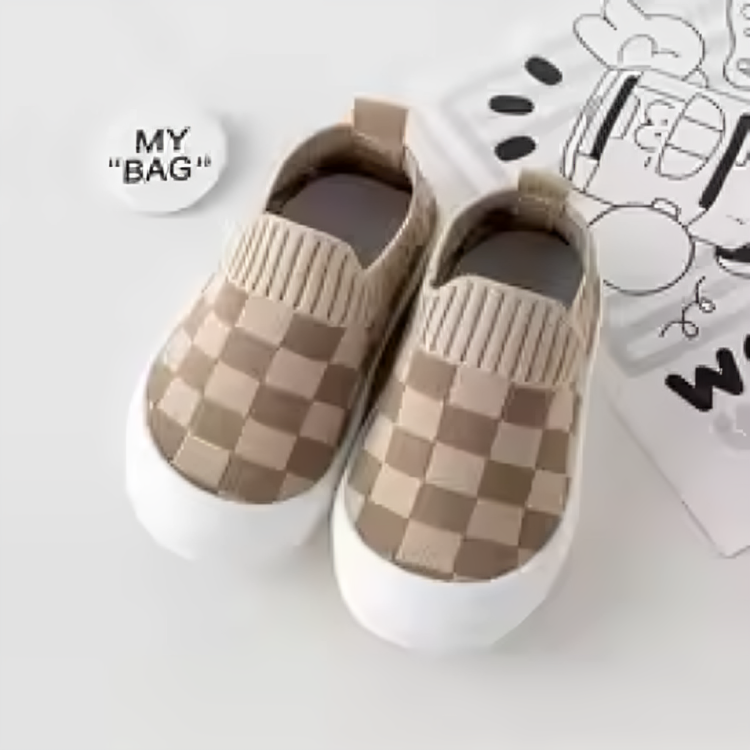 Mini Fashion™ - Block Pattern - Sleek Slip-On Shoe