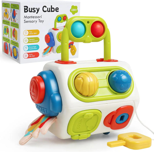 Montessori Busy Cube™ – Practical for on-the-go - sensory cube