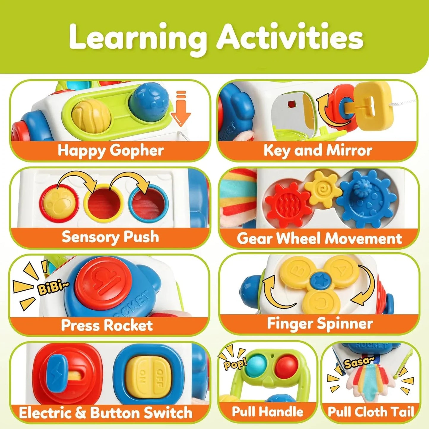 Montessori Busy Cube™ – Practical for on-the-go - sensory cube