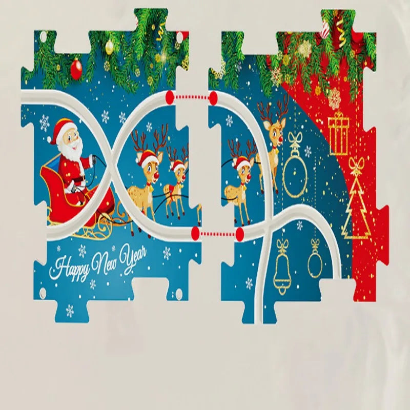 DIY Xmas Train Track™ - Bygg ditt eget jullandskap - jultågspussel