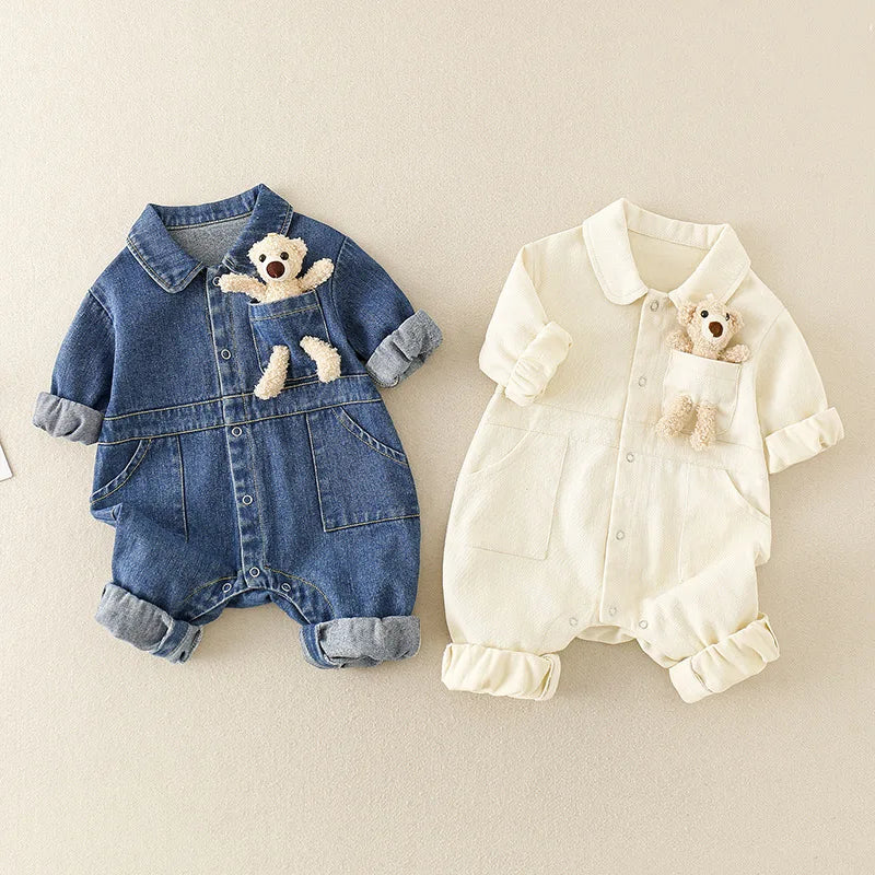 Mini Fashion™ - Comfortable and Stylish - Denim Jumpsuit