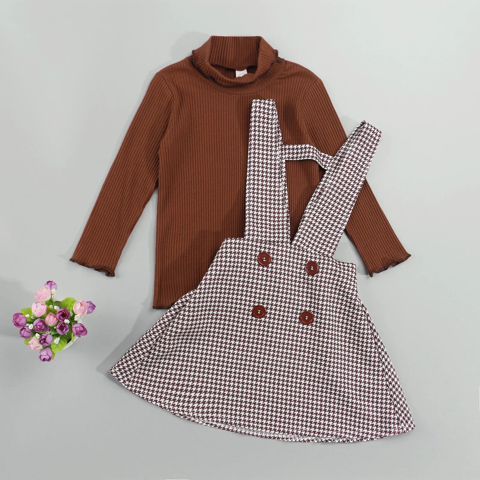 Mini Fashion™ - Sweet and Stylish - Two-Piece Dress Set
