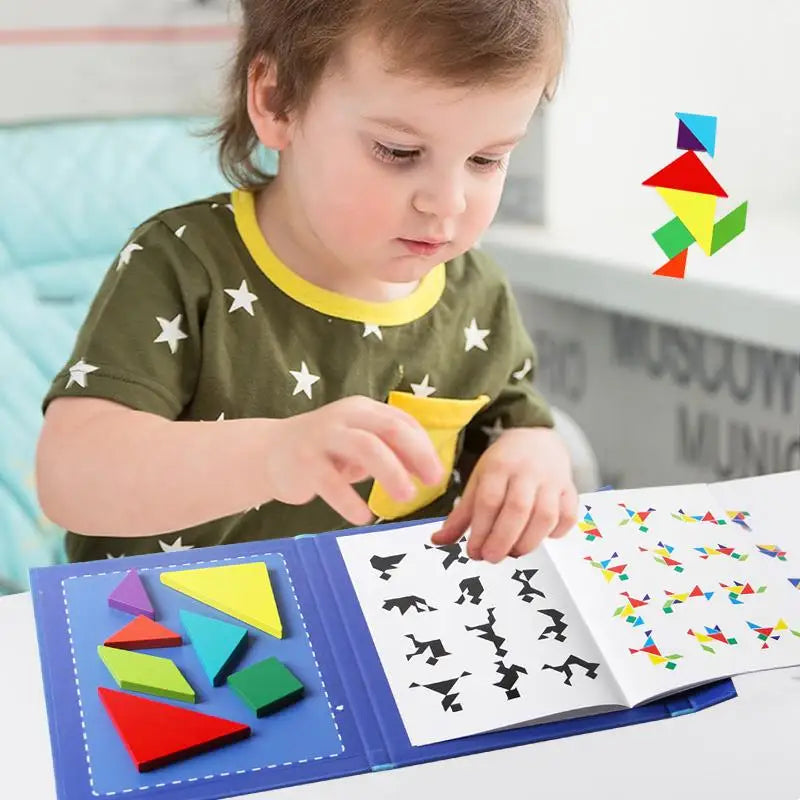 Woods™ - Encourage logical thinking - Wooden tangram puzzle