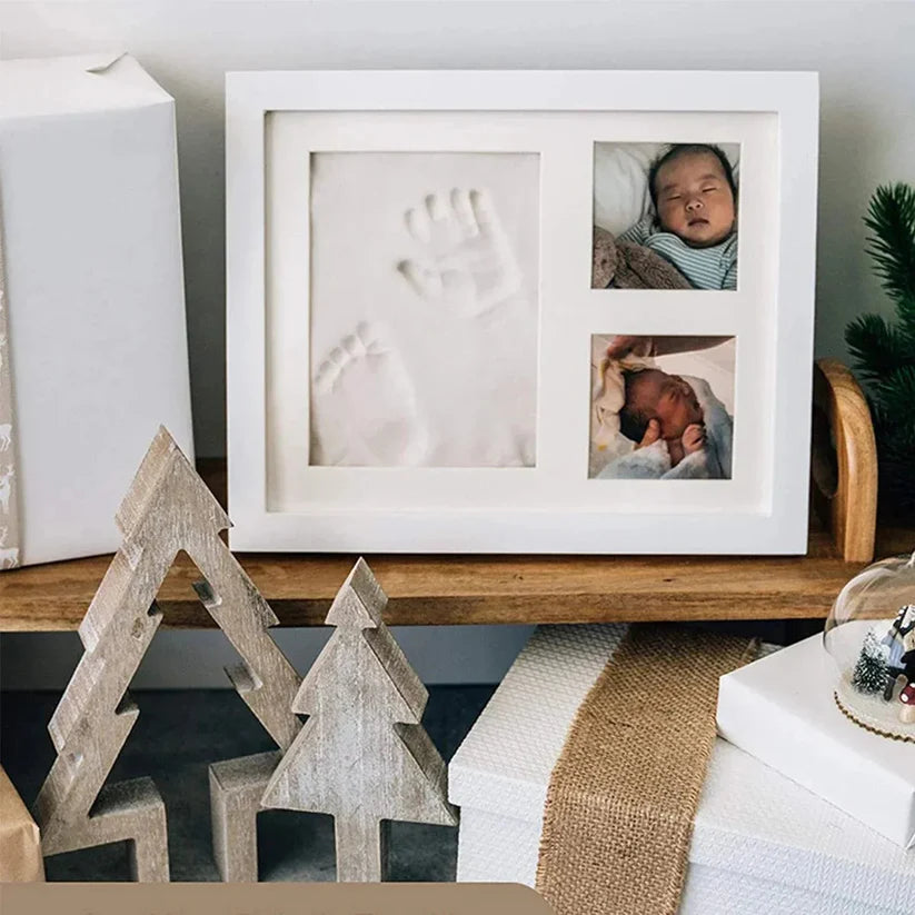 DIY Baby Handprint & Footprint Keepsake Frame