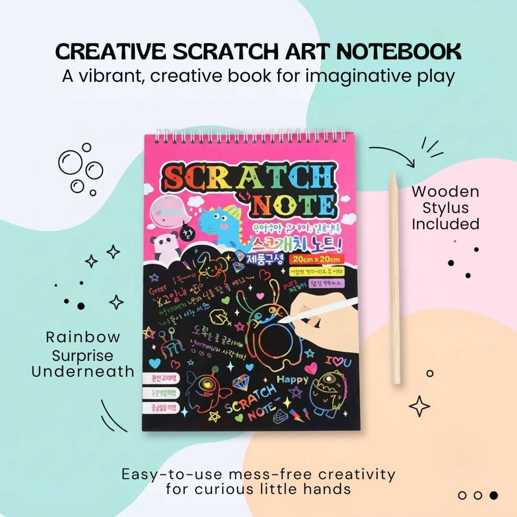 RainbowReveal Scratch Art Kit