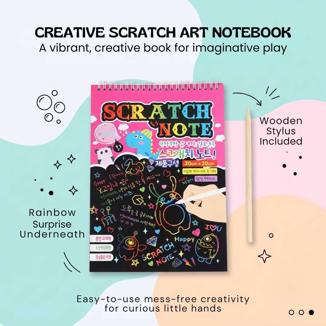 RainbowReveal Scratch Art Kit