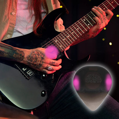 Guitar Touch Luminous Pick with High-Sensitivity LED Light Stringed Instrument Plectrum Non-Slip for Bass Electric Guitarists