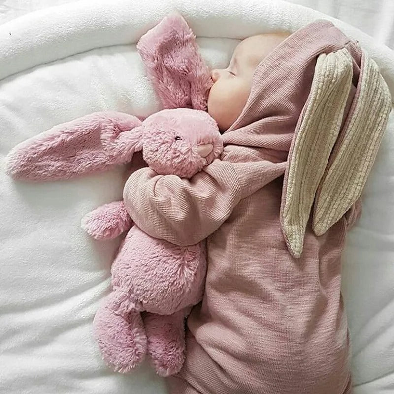 Hooded Bunny Baby Onesie