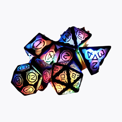 DND Light Up Dungeons and Dragons 7pcs Per Set Board Game Dice Pixels The Rechargeable Electronic LED Dice