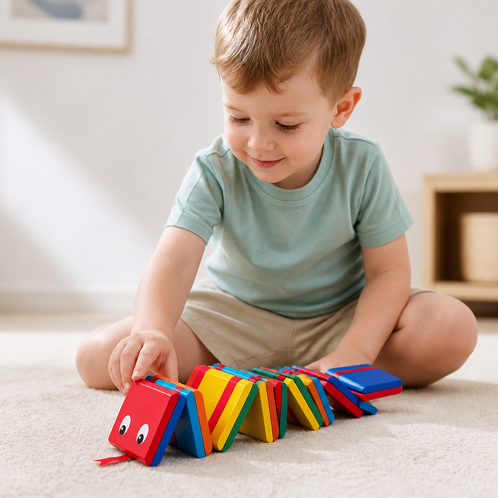 Wooden Educational Colour & Cognitive Building Blocks