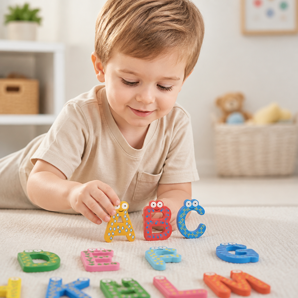 Magnetic Wooden Alphabet Letters
