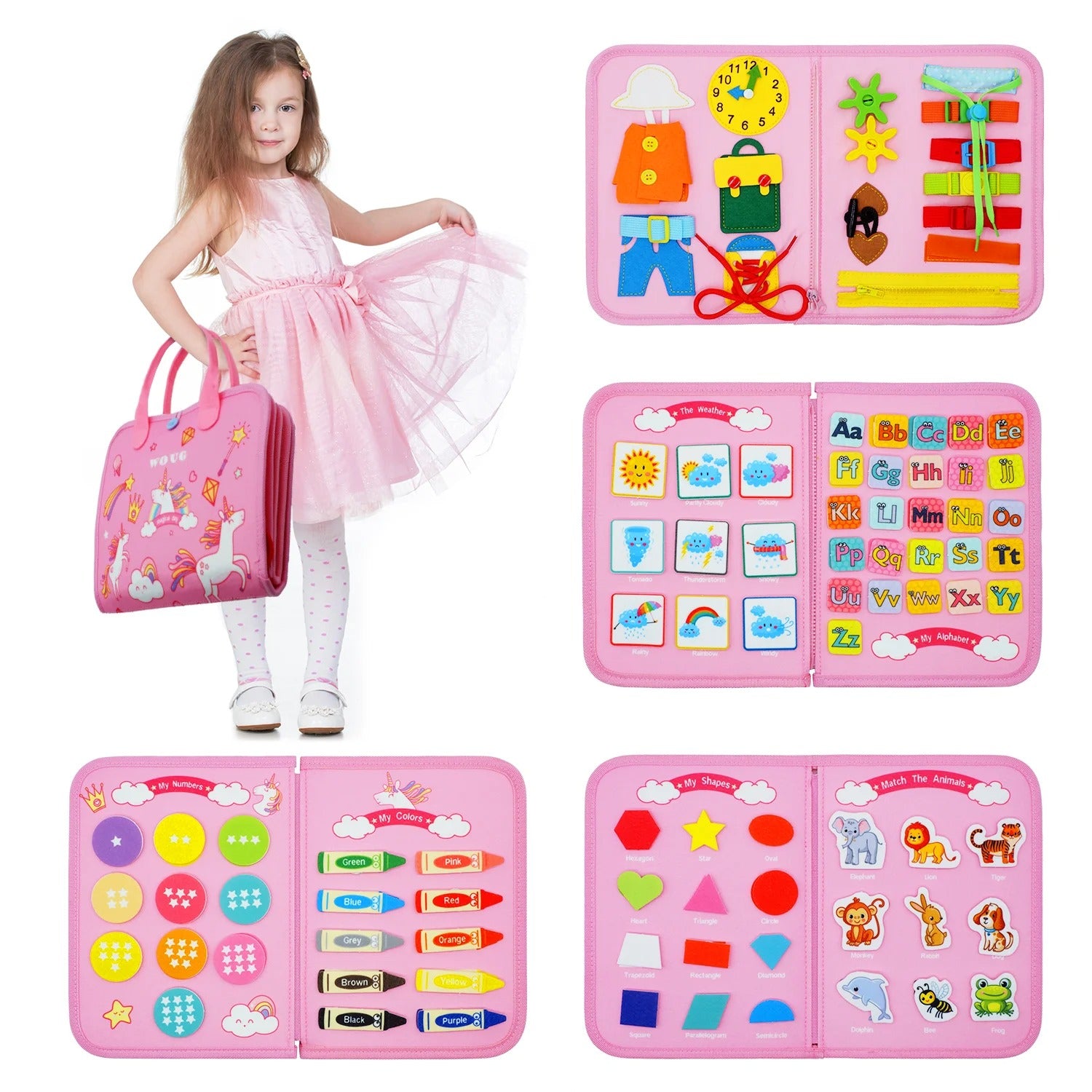 Montessori Busy Board for Kids