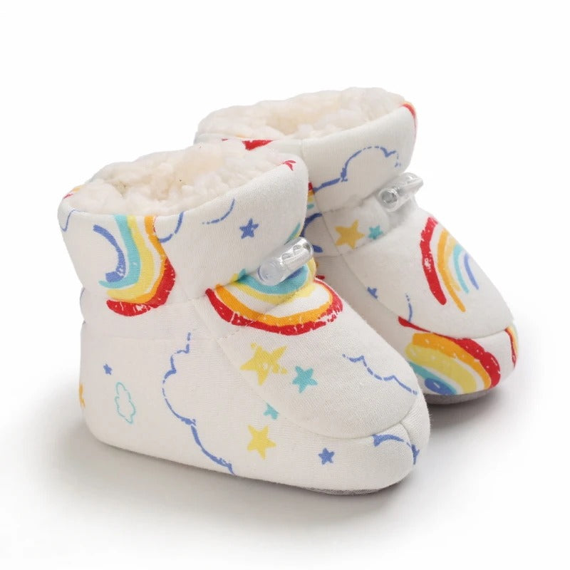 Cozy Fur-Lined Baby Boots With Non-Slip Soles