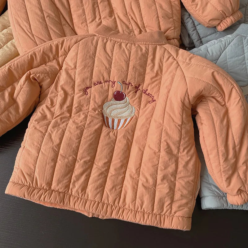 Embroidered Cotton Winter Jacket