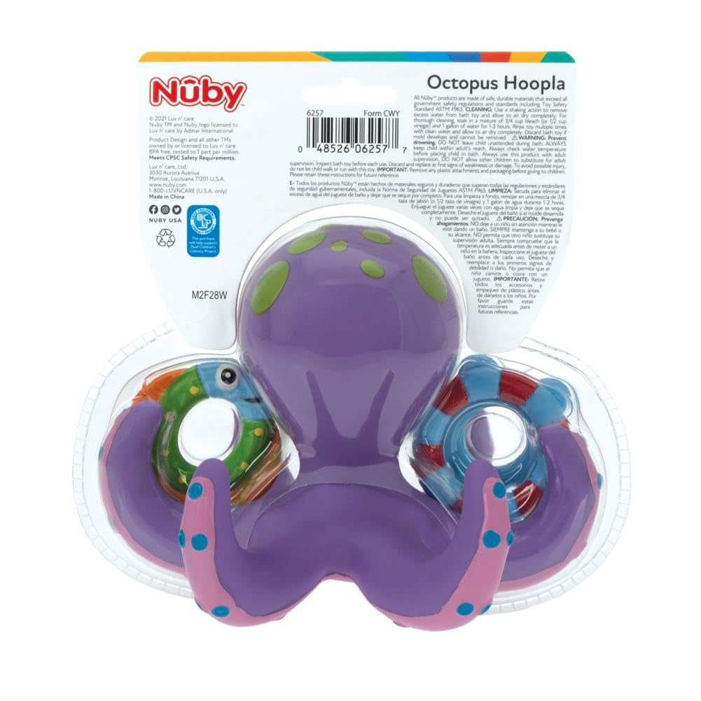 Nuby Floating Octopus Interactive Bath Toy