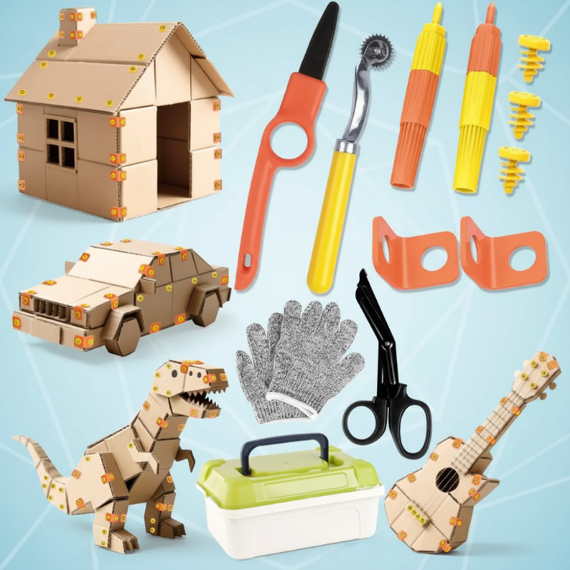 Ultimate Kids Cardboard Builder Tool Set