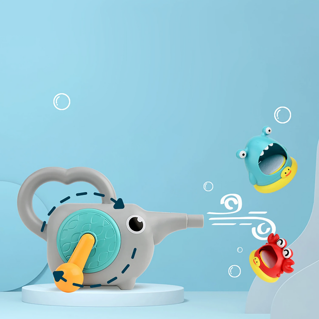 Crab bubble bath toy displayed on a white background