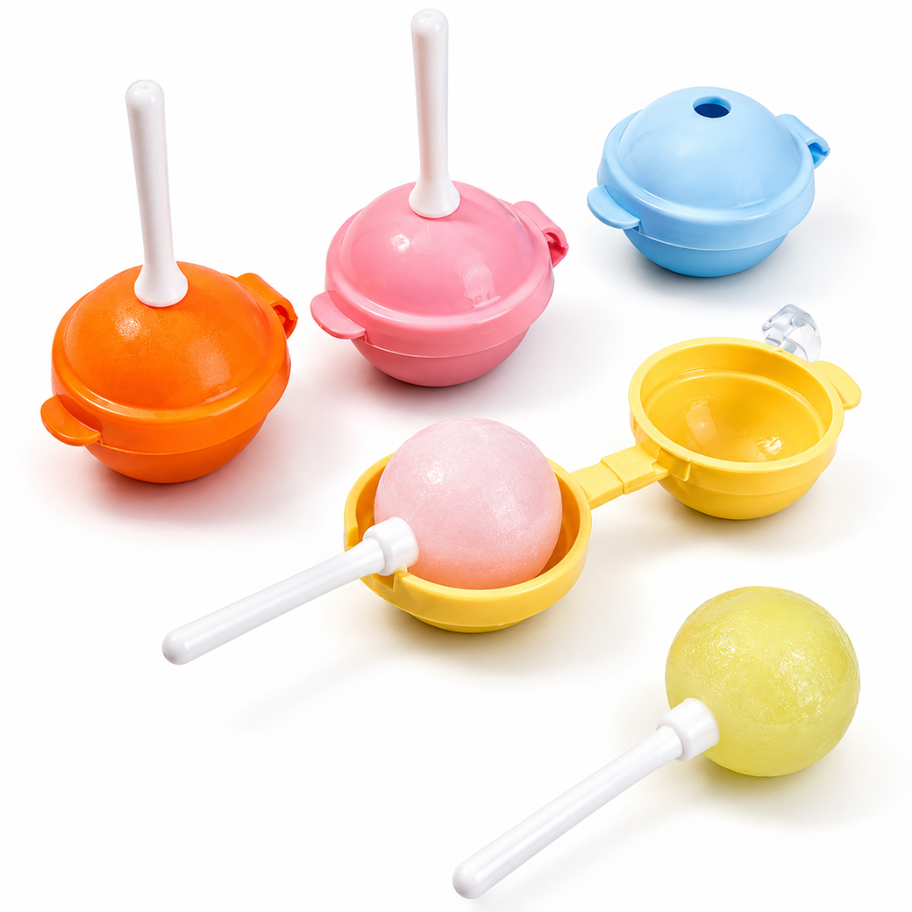 4-piece ice pop mould set for homemade frozen treats