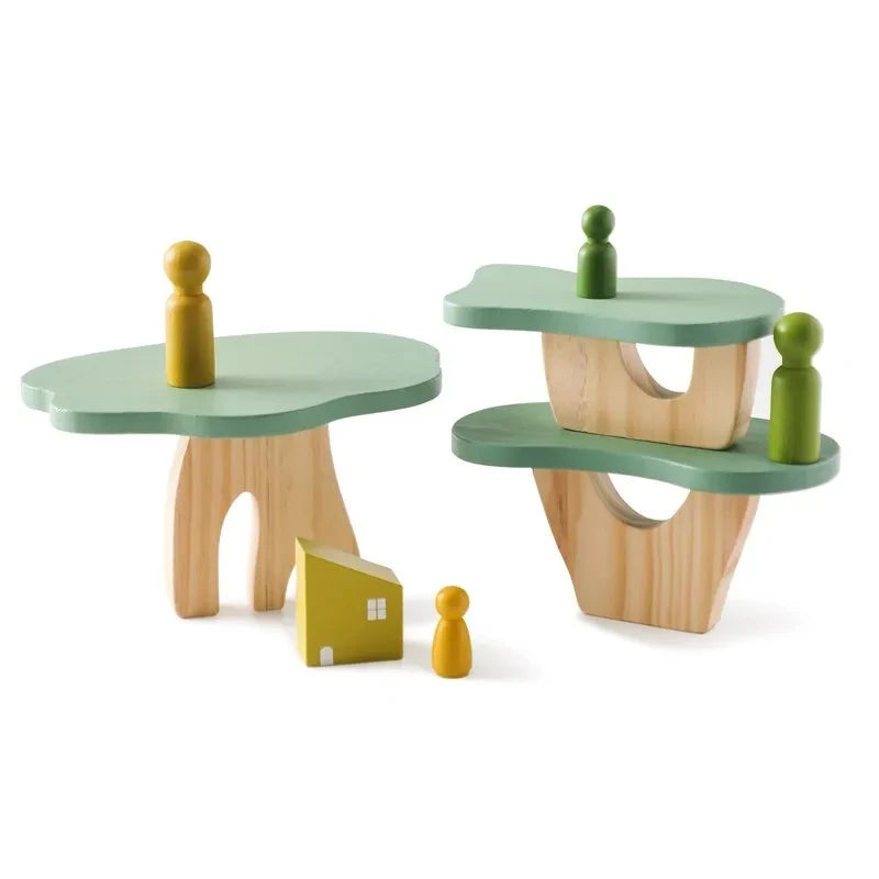 Wooden Montessori Sensory Stacking Toys