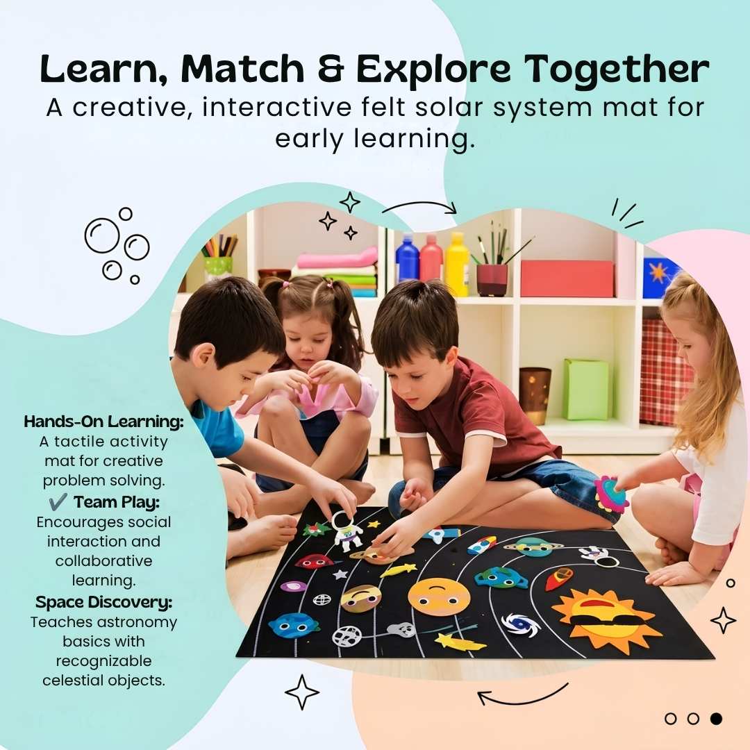 Felt Activity Board for Early Learning and Sensory Play