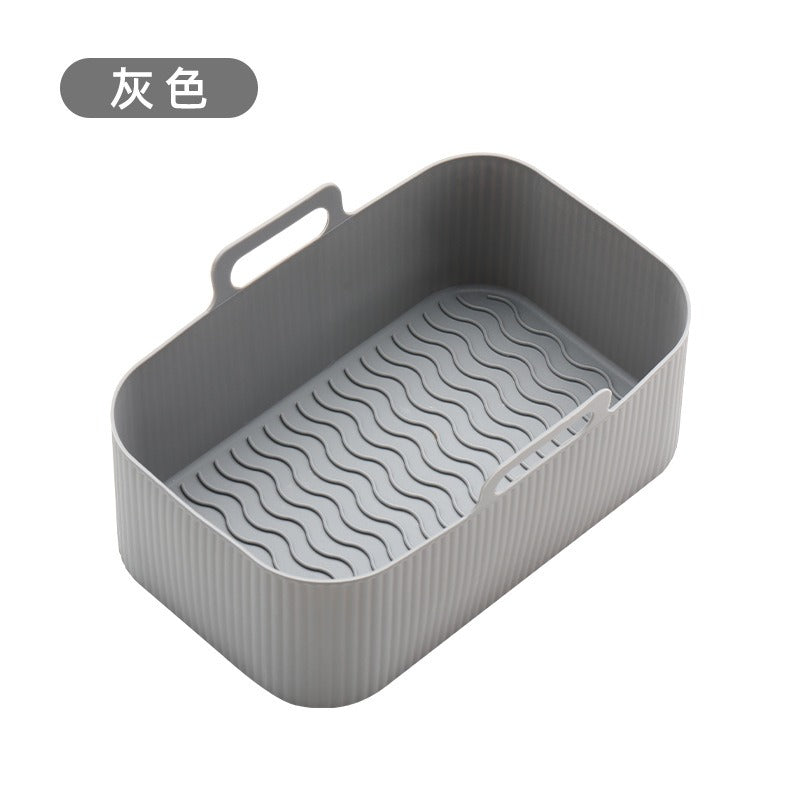 Air fryer thickened silicone pad barbecue plates ovens microwave ovens insulation rectangular trays