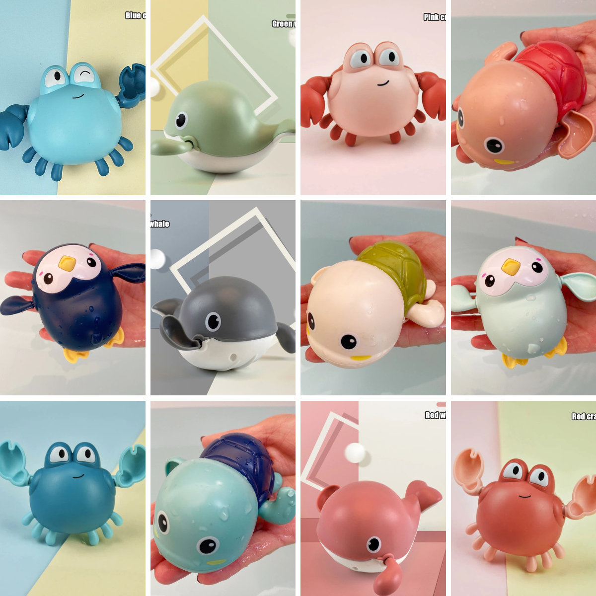 Bath Buddies™ - Endless Fun in the Bath! - Swimming Sea Creatures