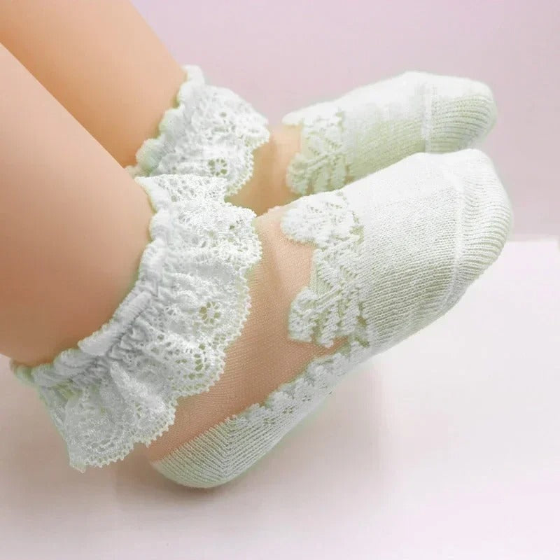 Baby Lace Socks for Crawling and First Steps