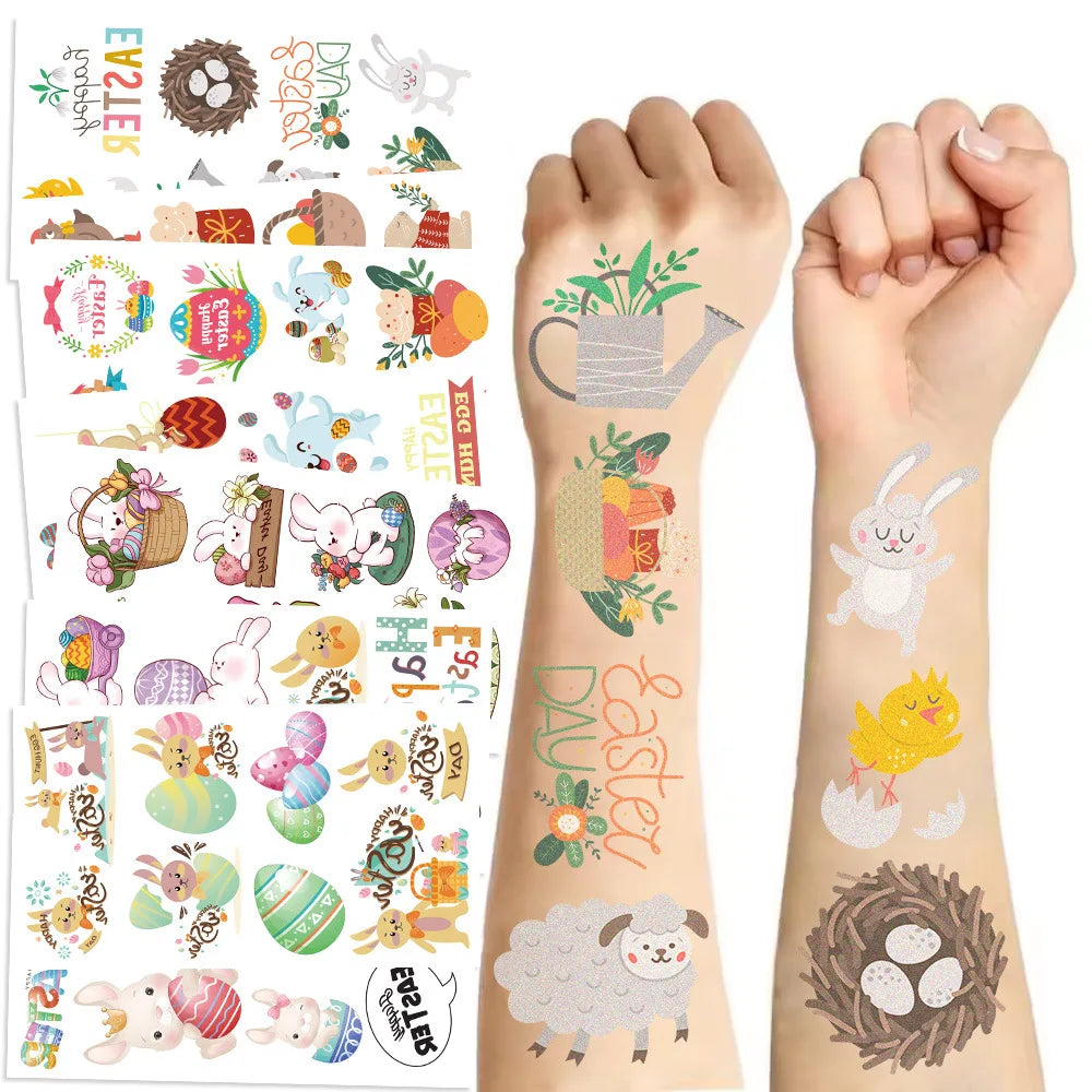 Dinosaur Stickers for Kids – 10 Pack Waterproof Body Art