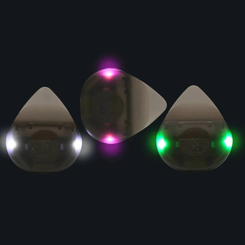 Guitar Touch Luminous Pick with High-Sensitivity LED Light Stringed Instrument Plectrum Non-Slip for Bass Electric Guitarists